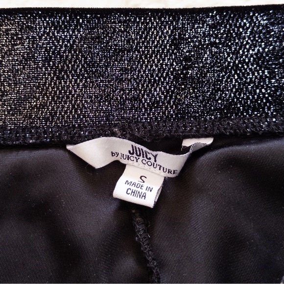 Black Shimmer Wide-Leg Pants - Picture 3 of 7